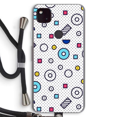 8-bit N°9: Pixel 4a 5G Transparant Hoesje met koord