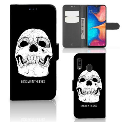 Telefoonhoesje met Naam Samsung Galaxy A30 Skull Eyes Telefoonhoesje met Naam Samsung Galaxy A30 Skull Eyes