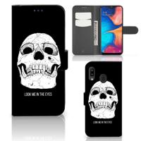 Telefoonhoesje met Naam Samsung Galaxy A30 Skull Eyes