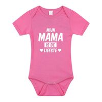 Mijn mama is de liefste cadeau baby rompertje roze voor meisjes