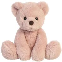 Pluche knuffeldier teddybeer - oud roze - 28 cm - bosdieren thema