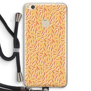 Camouflage: Huawei Ascend P8 Lite (2017) Transparant Hoesje met koord