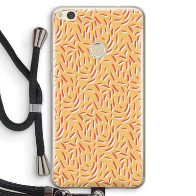 Camouflage: Huawei Ascend P8 Lite (2017) Transparant Hoesje met koord