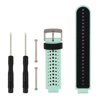 Tweekleurige siliconen sport polsband voor Garmin Forerunner 230/235/620/630/735XT (zwart + groen)