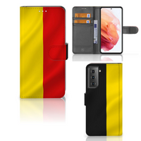 Samsung Galaxy S21 Bookstyle Case Belgische Vlag - thumbnail