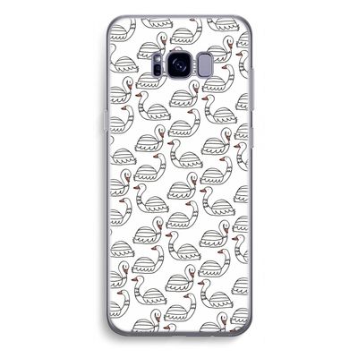 Zwanen: Samsung Galaxy S8 Plus Transparant Hoesje