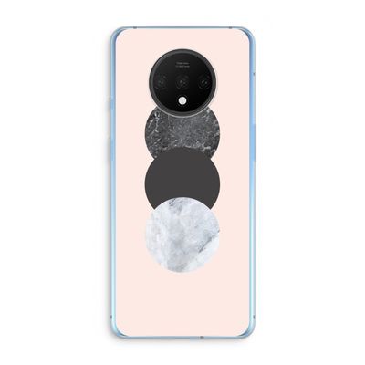 Marmeren cirkels: OnePlus 7T Transparant Hoesje