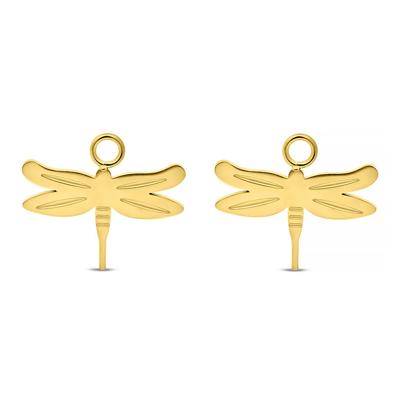 Oorbelhangers libelle - Stainless steel - Goud