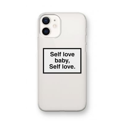 Self love: iPhone 12 mini Transparant Hoesje