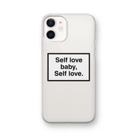 Self love: iPhone 12 mini Transparant Hoesje