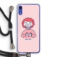 Hartje: Honor Play 8A Transparant Hoesje met koord Hartje: Honor Play 8A Transparant Hoesje met koord