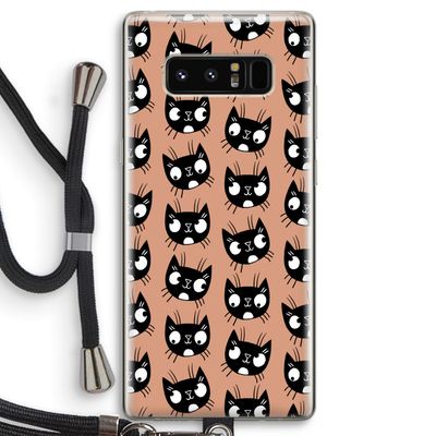 Kat: Samsung Galaxy Note 8 Transparant Hoesje met koord