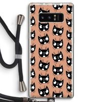Kat: Samsung Galaxy Note 8 Transparant Hoesje met koord