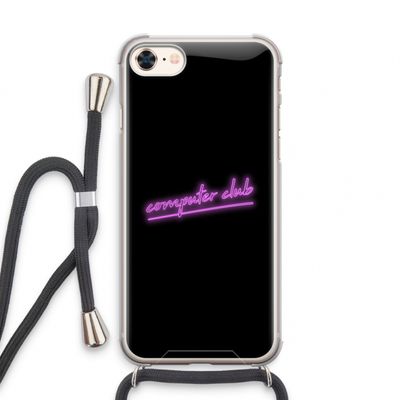 Vice Black: iPhone 8 Transparant Hoesje met koord
