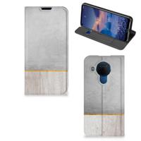 Nokia 5.4 Book | Wallet Case | Wood Concrete