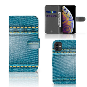 Apple iPhone 11 Wallet Case met Pasjes Jeans