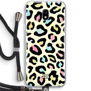 Leopard pattern: Samsung Galaxy J3 (2017) Transparant Hoesje met koord