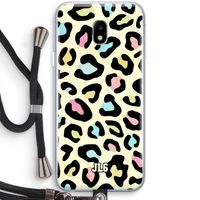 Leopard pattern: Samsung Galaxy J3 (2017) Transparant Hoesje met koord