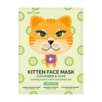 Montagne Kitten sheet face mask cucumber & aloe 1 Stuks