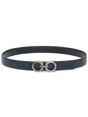 Ferragamo ceinture réversible à boucle Gancini - Bleu