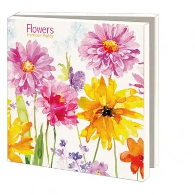 Kaartenmapje 10 stuks met enveloppen - Flowers, Harrison Ripley, Advocate Art