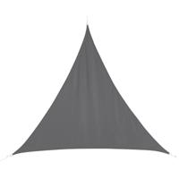 Hespiride Schaduwdoek/zonnescherm Curacao - driehoek - grijs - waterafstotend - polyester - 4x4x4m