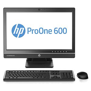 HP ProOne 600 G1 54,6 cm (21.5") 1920 x 1080 Pixels Vierde generatie Intel® Core™ i5 4 GB DDR3-SDRAM 500 GB HDD Alles-in-één-pc Windows 7 Professional Zwart, Zilver
