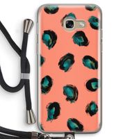 Pink Cheetah: Samsung Galaxy A5 (2017) Transparant Hoesje met koord