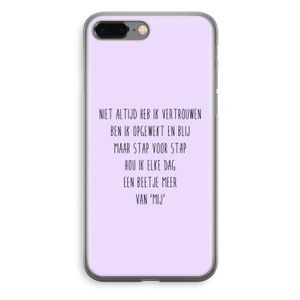 Zelfvertrouwen: iPhone 8 Plus Transparant Hoesje