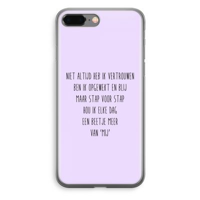 Zelfvertrouwen: iPhone 8 Plus Transparant Hoesje