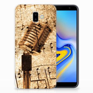 Samsung Galaxy J6 Plus (2018) Siliconen Hoesje met foto Bladmuziek