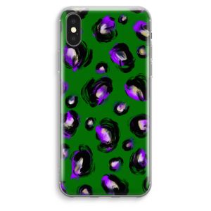 Green Cheetah: iPhone XS Max Transparant Hoesje