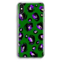 Green Cheetah: iPhone XS Max Transparant Hoesje