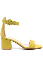 Gianvito Rossi sandales Versilia 60 mm en daim - Vert