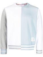 Thom Browne sweat Funmix colour block en coton - Blanc - thumbnail