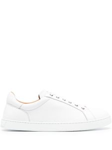 Magnanni baskets Leve en cuir - Blanc