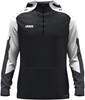 JAKO 6770 Sweater Met Kap Dynamic - Zwart/Wit/Antraciet - XL