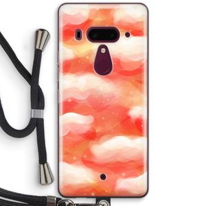 Lichte Wolken: HTC U12+ Transparant Hoesje met koord