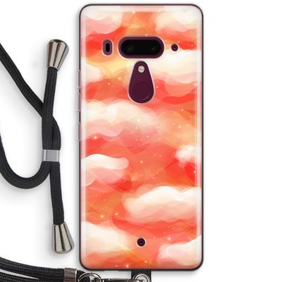 Lichte Wolken: HTC U12+ Transparant Hoesje met koord