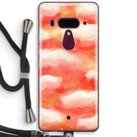Lichte Wolken: HTC U12+ Transparant Hoesje met koord
