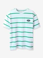 Gestreept t-shirt voor jongens met NAME IT-logo wit