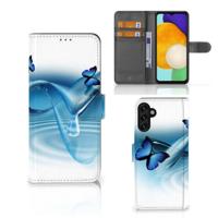 Samsung Galaxy A04s | Samsung Galaxy A13 5G | Telefoonhoesje | Met pasjeshouder | Vlinders