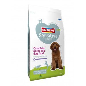 Smølke Sensitive eend hondenvoer 2 x 12 kg