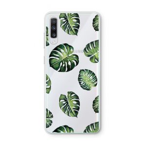 Tropische bladeren: Samsung Galaxy A70 Transparant Hoesje