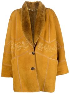 A.N.G.E.L.O. Vintage Cult manteau à broderies (années 1980) - Jaune