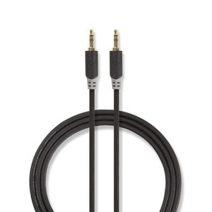 Stereo audiokabel | 3,5 mm male - 3,5 mm male | 3,0 m | Antraciet [CABW22000AT30]