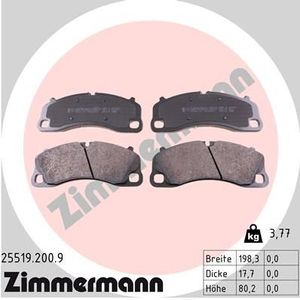 Remblokkenset, schijfrem pb:z 255192009