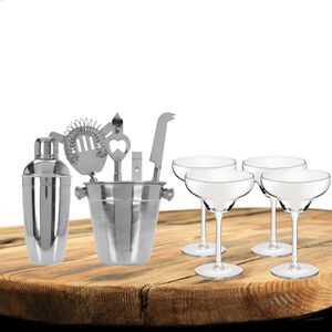 Excellent Houseware cocktails maken set 6-delig met 4x Margarita glazen