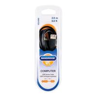 Bandridge USB 2.0 A Male naar USB 2.0 A Female 2 m Zwart