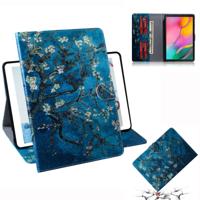 Abrikoos bloesem patroon horizontale Flip lederen case voor Galaxy tab een 10 1 (2019) T510/T515 met houder & kaartsleuf & portemonnee
